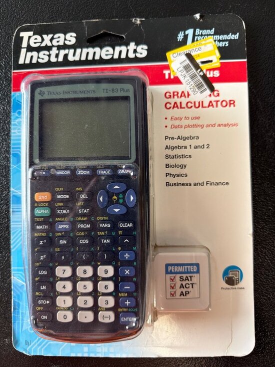 Texas Instruments Other - Texas Instruments TI-83 Plus Graphing Calculator With Protective Case